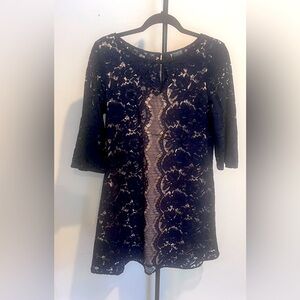 Mini Lace Sheer Dress